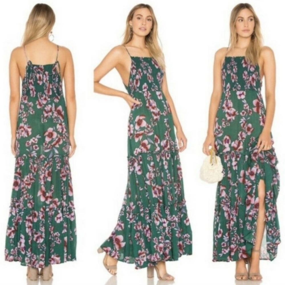 NWT Free People Garden Party Maxi Dress Turquoise XS